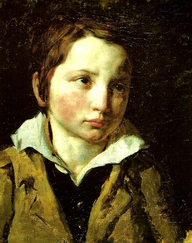Theodore   Gericault jeune garcon oil painting image